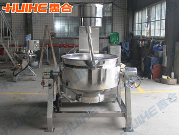 展示精美旋轉刮邊攪拌夾層鍋,行星攪拌夾層鍋實拍照片,以及設備參數、特點、原理等